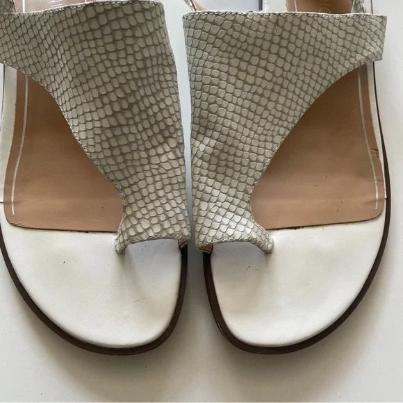 Vionic Ella White Snake-Embossed Slingback Sandals 8M Summer Comfort Vacation - Picture 3 of 4